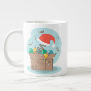 Taza De Café Gigante Caja de artesanías con decoración de Navidades y s