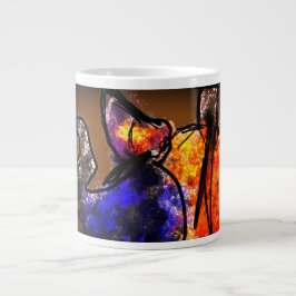 Taza De Café Gigante Calabaza de gato negro