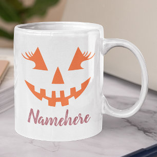 Taza De Café Gigante Calabaza de Halloween personalizada femenina Jack