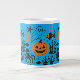 Taza De Café Gigante calabaza en el océano