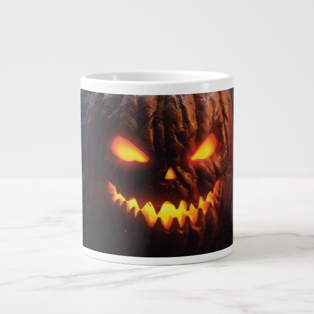Taza De Café Gigante Calabaza malvada (Frente)