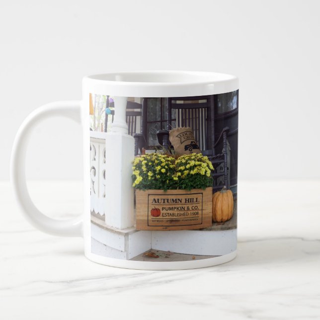 Taza De Café Gigante Calabaza otoñal - Viñero de Martha (Izquierda)