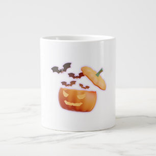 Taza De Café Gigante Calabaza y vibraciones de murciélago - Espectacula