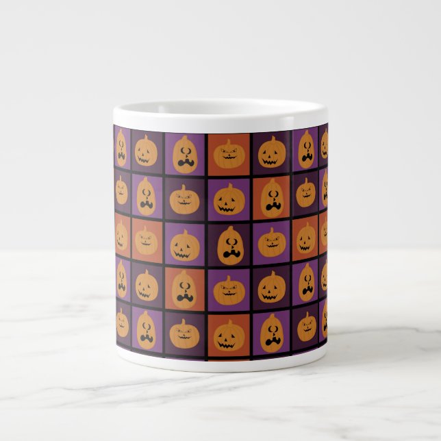 Taza De Café Gigante Calabazas de Halloween (Frente)