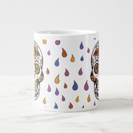 Taza De Café Gigante Calaveras de azúcar