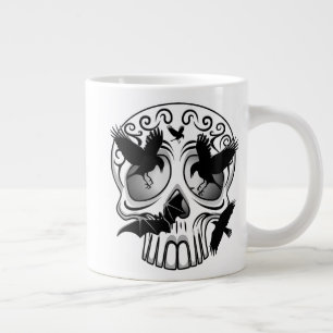 Taza De Café Gigante Calaveras decorativas de Halloween