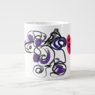 Taza De Café Gigante Calentamiento de caniche