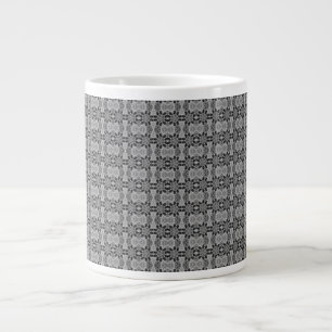 Taza De Café Gigante Calidoscopio gris