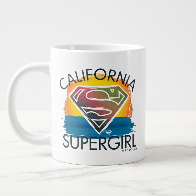 Taza De Café Gigante California Supergirl Sunset Graphic (Izquierda)