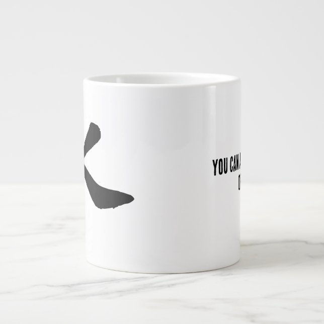 Taza De Café Gigante Caligrafía china clásica-agua-#001- (Frente)