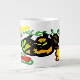 Taza De Café Gigante Calor de calabazas