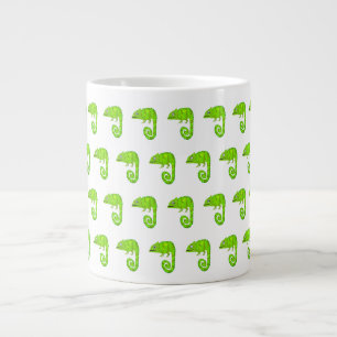 Taza De Café Gigante Camaleón verde lindo