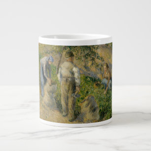 Taza De Café Gigante Camille Pissarro el   la cosecha, Pontoise