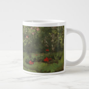 Taza De Café Gigante Camille Pissarro el una rosaleda