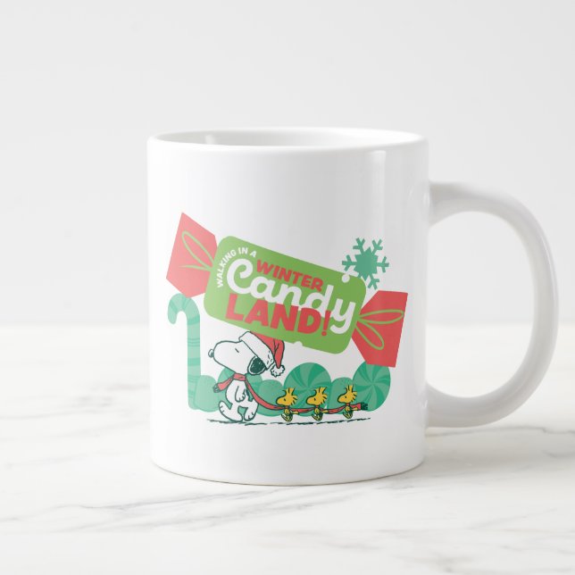 Taza De Café Gigante ¡Caminando En Una Tierra De Velas De Invierno! (Derecha)