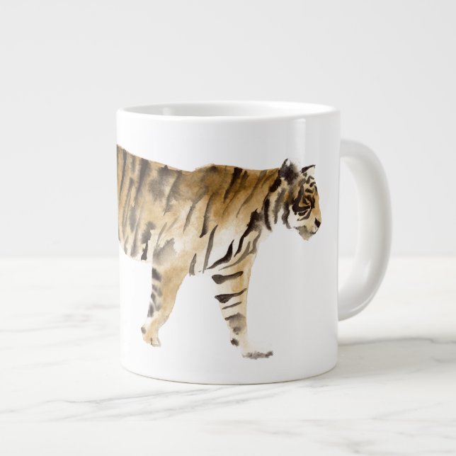 Taza De Café Gigante Camino de tigres acuáticos (Derecha)