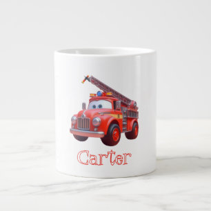 Taza De Café Gigante Camión de bomberos