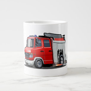 Taza De Café Gigante camión de bomberos personalizados