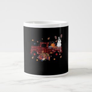 Taza De Café Gigante Camión de calabaza de bulldog regalo de Halloween