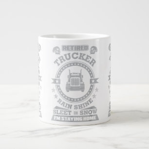 Taza De Café Gigante Camioneros retirados camisetas Camioneros divertid