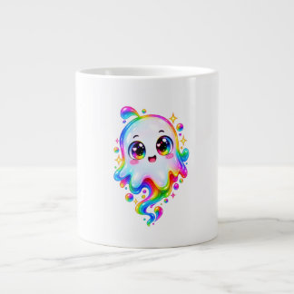 Taza De Café Gigante Camiseta de Halloween con foto de fantasma lindo p