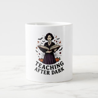 Taza De Café Gigante Camiseta de profesor vampiro de Halloween