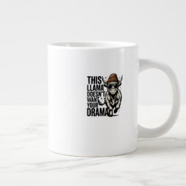 Taza De Café Gigante Camiseta Divertida "Esta Llama No Quiere Tu Drama"