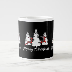 Taza De Café Gigante Camiseta Feliz Navidad para Mujeres Cuadro de Búfa