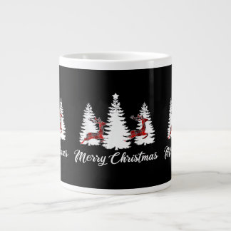 Taza De Café Gigante Camiseta Feliz Navidad para Mujeres Cuadro de Búfa