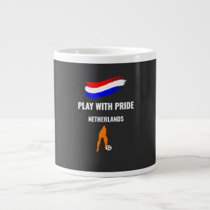 Taza De Café Gigante Camiseta Orgullo Fútbol Países Bajos 2026