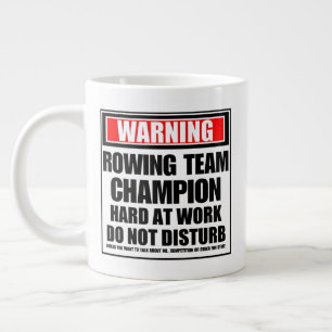 Taza De Café Gigante Campeón del equipo de advertencia en activo