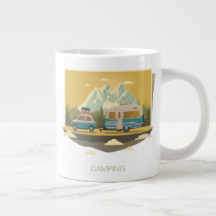 Taza De Café Gigante Camping Caravana