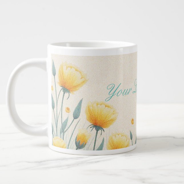 Taza De Café Gigante Campo de amor eterno (Izquierda)