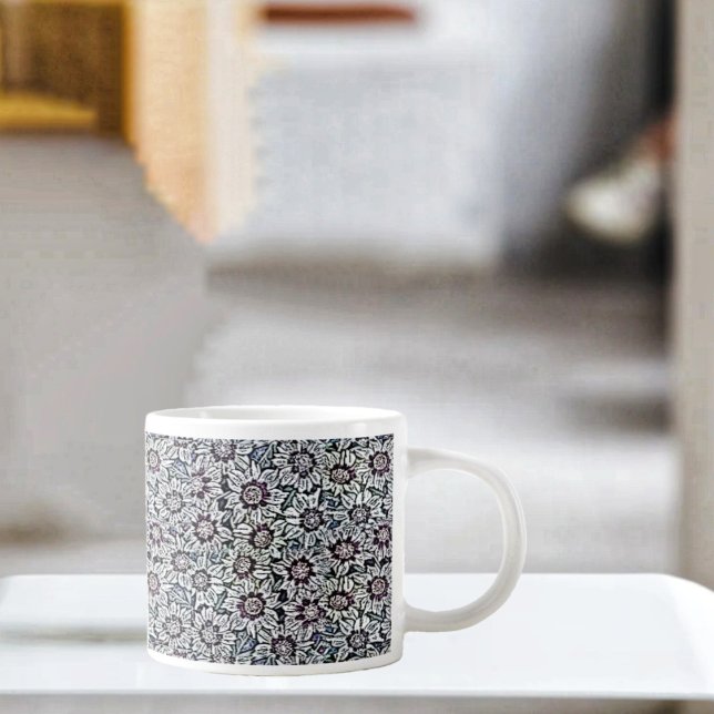 Taza De Café Gigante Campo De Daisies (Enjoy your hot beverage, in this lovely, Field Of Daisies Jumbo Coffee Mug!)