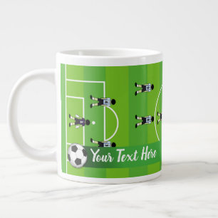 Taza De Café Gigante Campo y equipo de fútbol