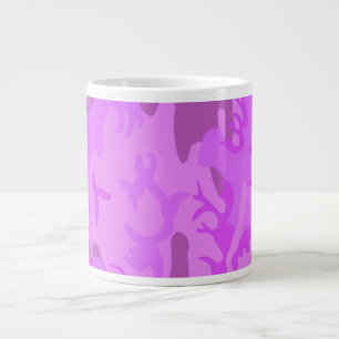 Taza De Café Gigante Camuflaje morado claro
