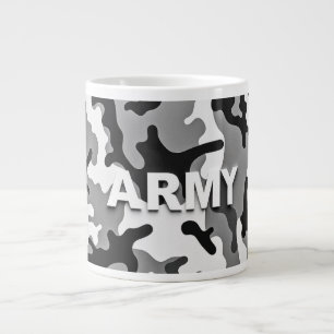 Taza De Café Gigante Camuflaje Urbano Militar