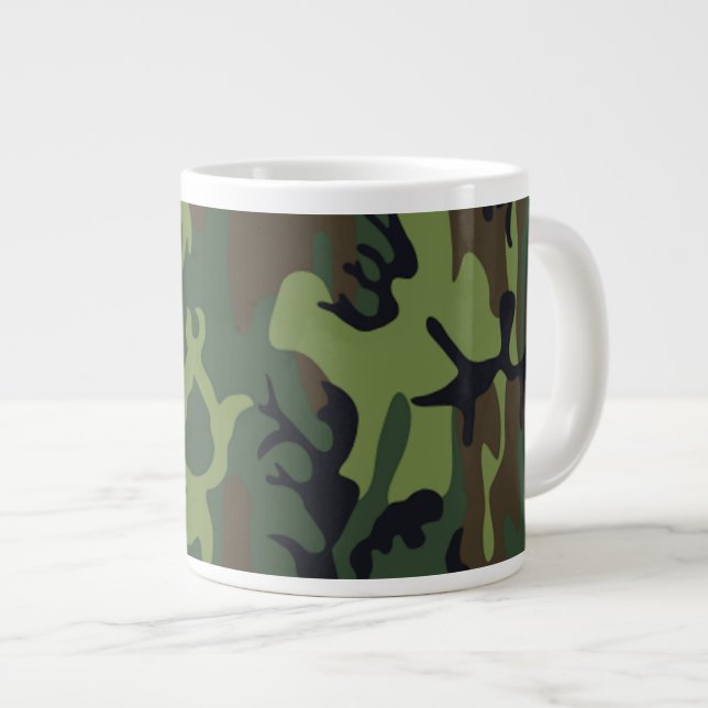 Taza De Café Gigante Camuflaje verde militar (Derecha)