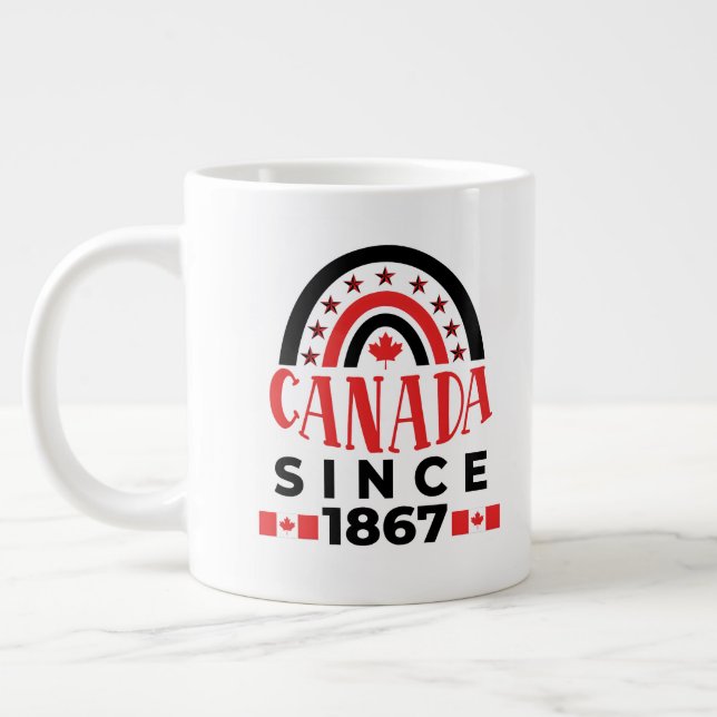 Taza De Café Gigante Canadá desde 1867 (Izquierda)