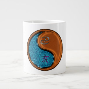 Taza De Café Gigante Cáncer y Jabalí de Madera