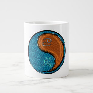 Taza De Café Gigante Cáncer y Perro de Madera