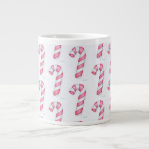 Taza De Café Gigante Candy Canes