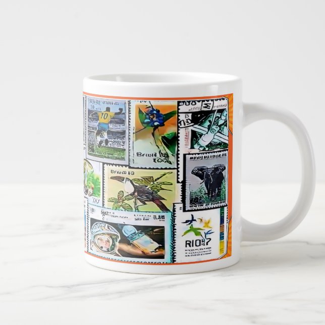Taza De Café Gigante Caneca  de porcelana extra (Derecha)