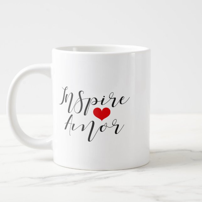 Taza De Café Gigante Caneca inspiradora de amor (Izquierda)
