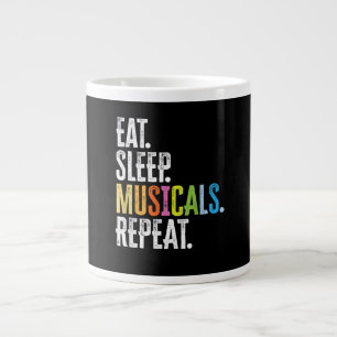 Taza De Café Gigante Cantante de actriz de música de repetición Sleep S
