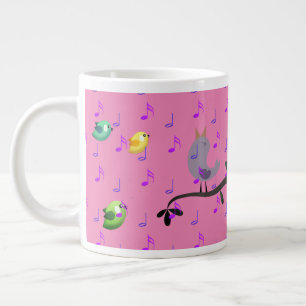 Taza De Café Gigante Canto de pájaros