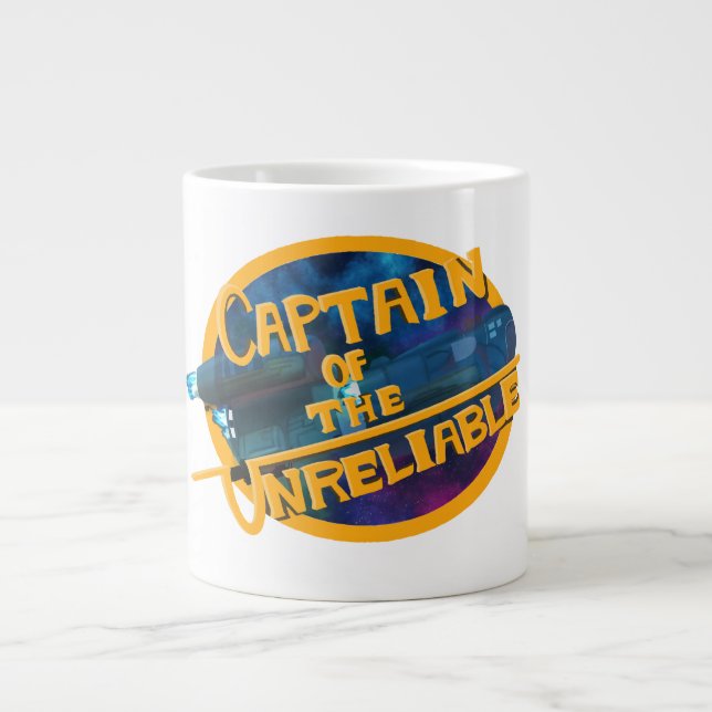 Taza De Café Gigante Capitán de los poco confiables (Frente)
