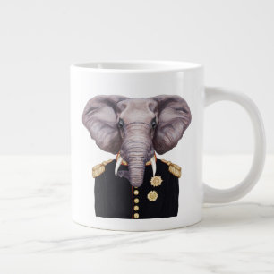 Taza De Café Gigante Capitán elefante