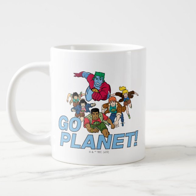 Taza De Café Gigante Capitán Planeta y los planetarios - ¡Vamos Planeta (Izquierda)