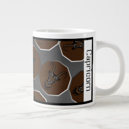 Taza De Café Gigante Capricornio Zodiac Personalizable Gran Mug